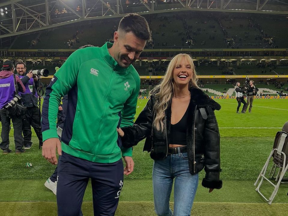 Conor Murray and fiancée Joanna Cooper