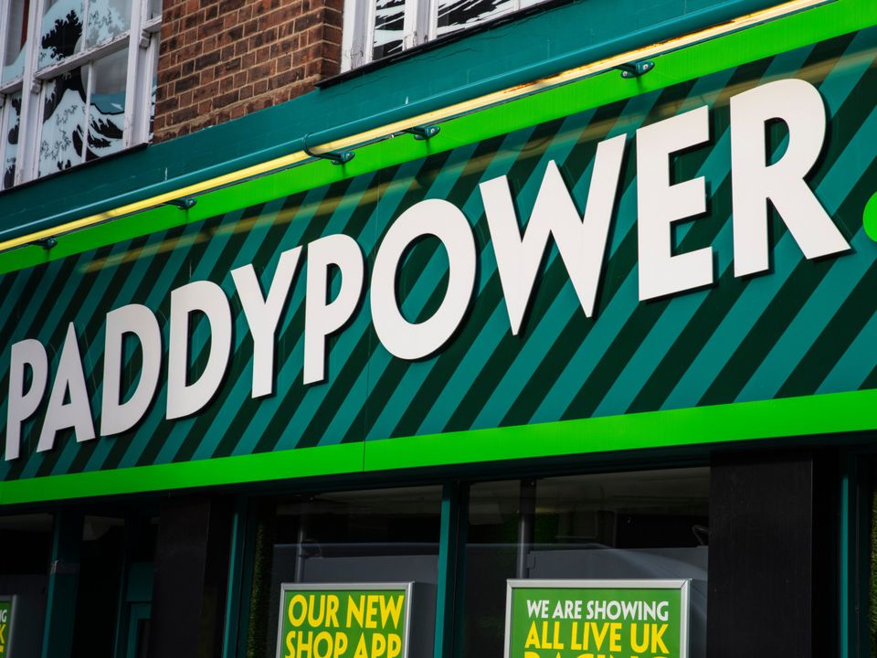 The front of a Paddy Power betting shop
