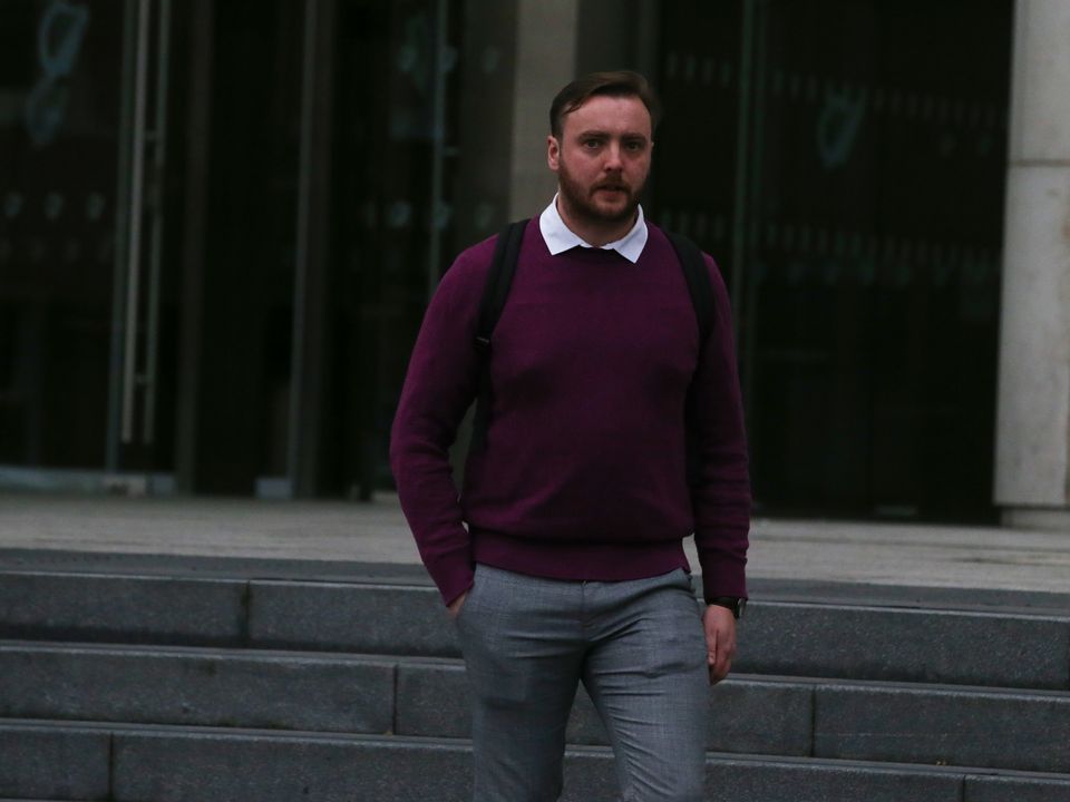 Con Cowman leaving Dublin Circuit Court this afternoon. Pic Collins Courts