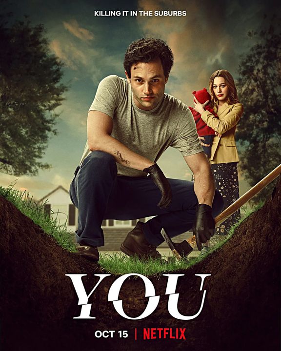 YOU: Penn Badgley and Victoria Pendretti starred in the series based on a series of books by Caroline Kepnes