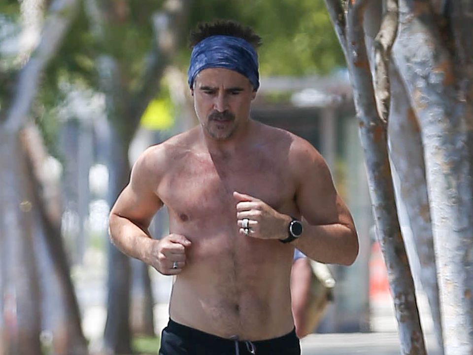 Colin keeping fit in LA