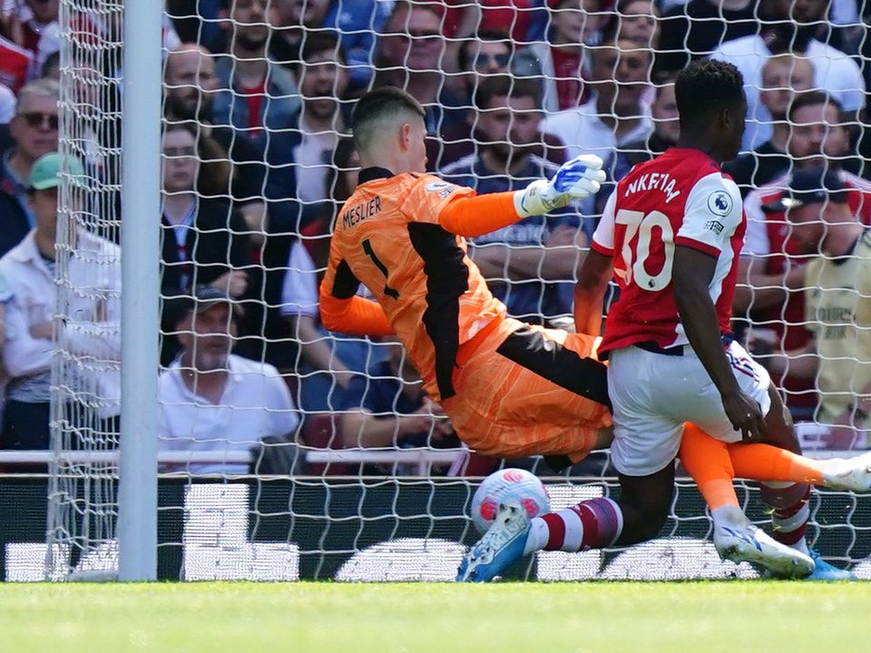 Eddie Nketiah opens the scoring (Mike Egerton/PA)