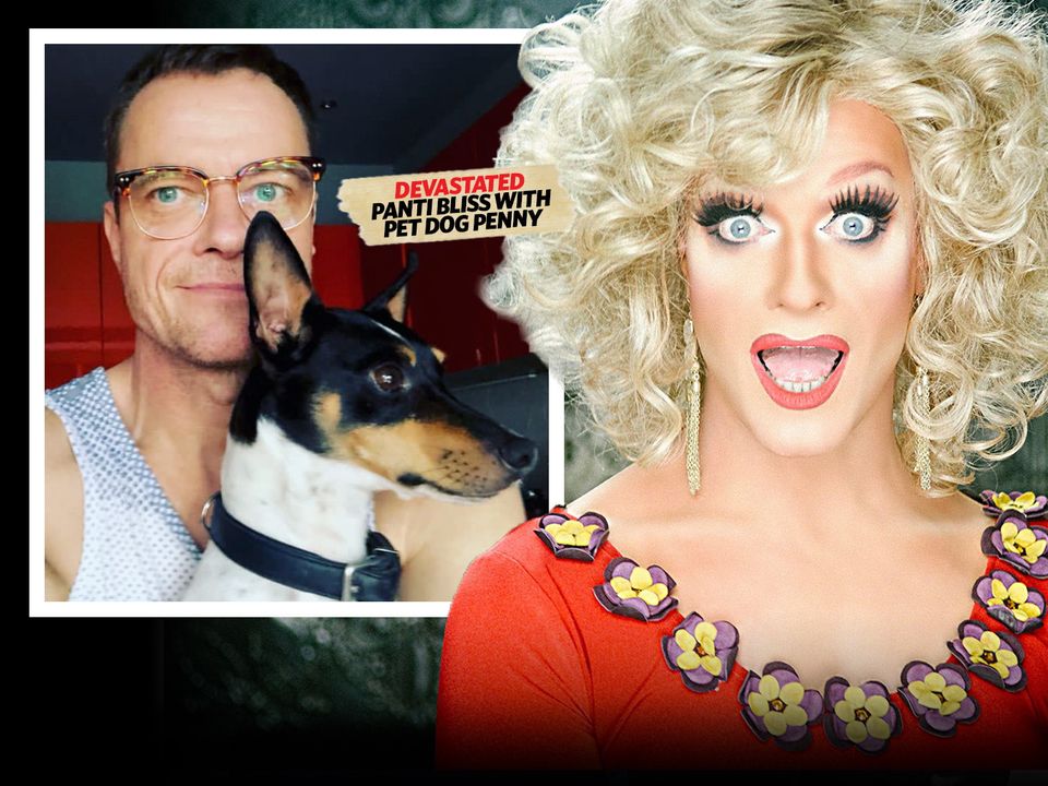 Rory O’Neill, aka Panti Bliss, with his Jack Russell terrier Penny