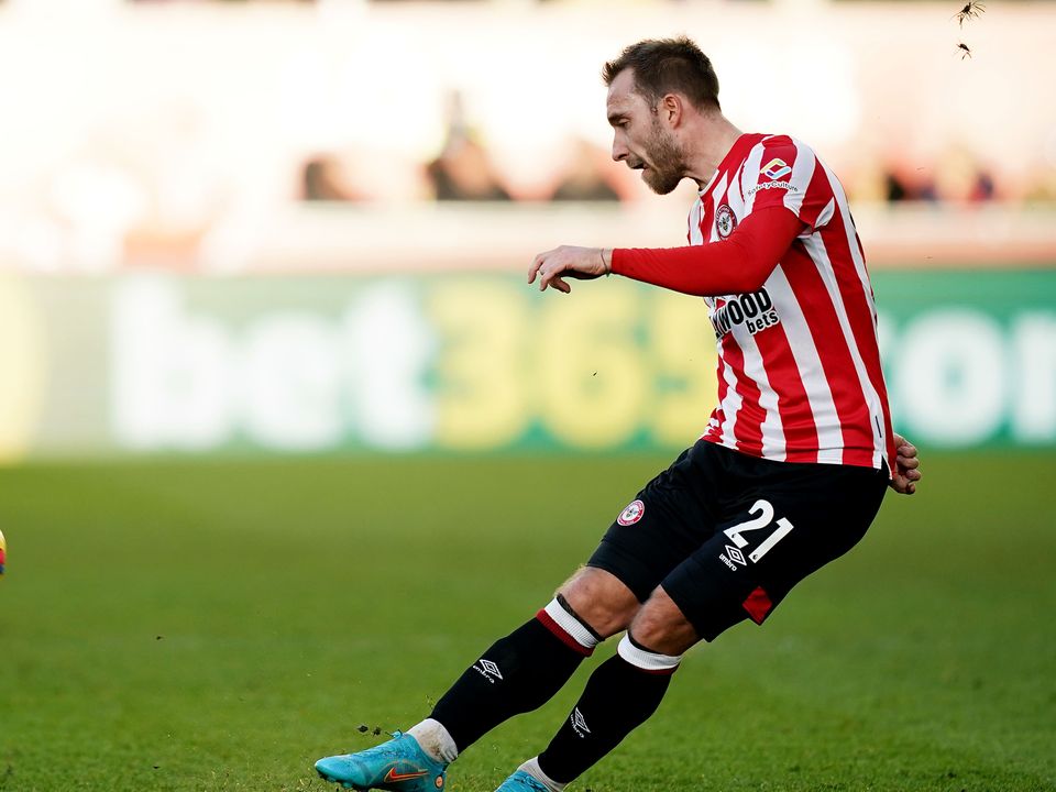 Brentford boss Thomas Frank believes Christian Eriksen (pictured) can keep the Bees out of relegation trouble (Aaron Chown/PA)