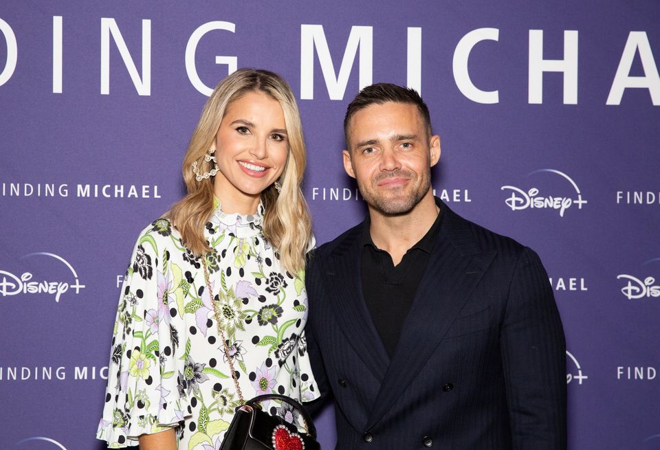 Vogue Williams and Spencer Matthews attending the premiere of his documentary, Finding Michael. Photo: Belinda Jiao/PA Wire