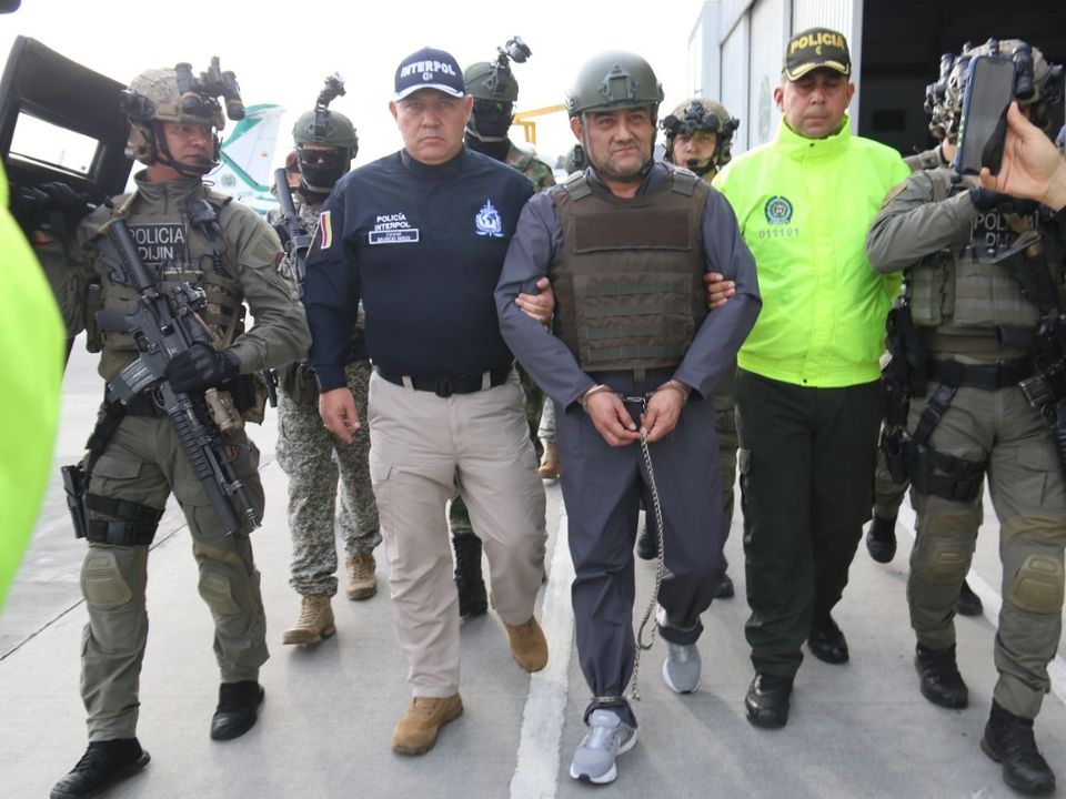 Dairo Antonio Usuga, alias Otoniel, leader of a notorious drug trafficking group, was extradited to the US,