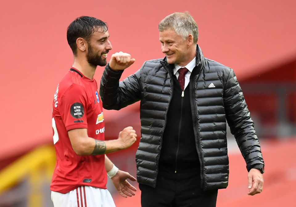 Bruno Fernandes made an instant impact after signing for former United boss Ole Gunnar Solskjaer (Peter Power/NMC Pool)