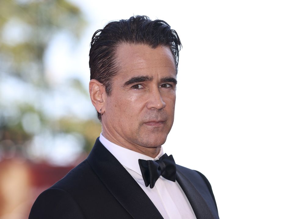 Colin Farrell poses for photographers upon arrival at the premiere of the film 'The Banshees of Inisherin' during the 79th edition of the Venice Film Festival in Venice, Italy, Monday, Sept. 5, 2022. (Photo by Vianney Le Caer/Invision/AP)
