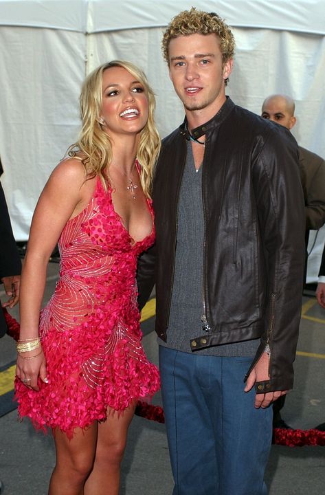 Britney Spears with Justin Timberlake in 2002