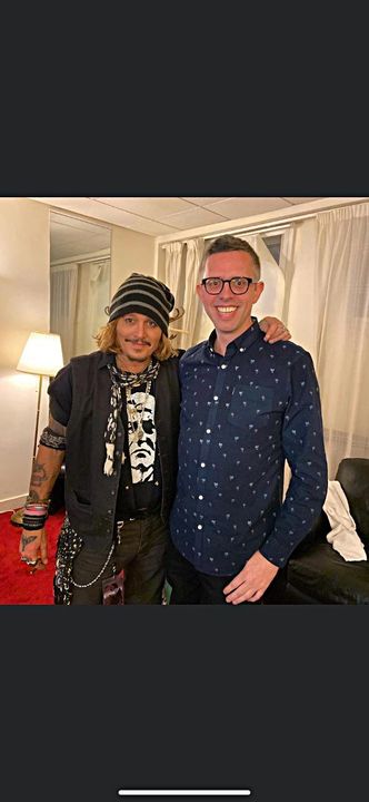 Johnny Depp with Paul Trainer