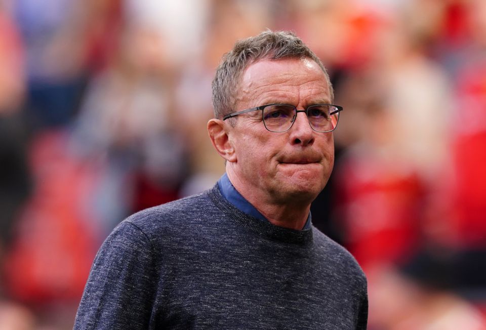Ralf Rangnick, pictured, had strong words for the state of Manchester United’s squad (Martin Rickett/PA)