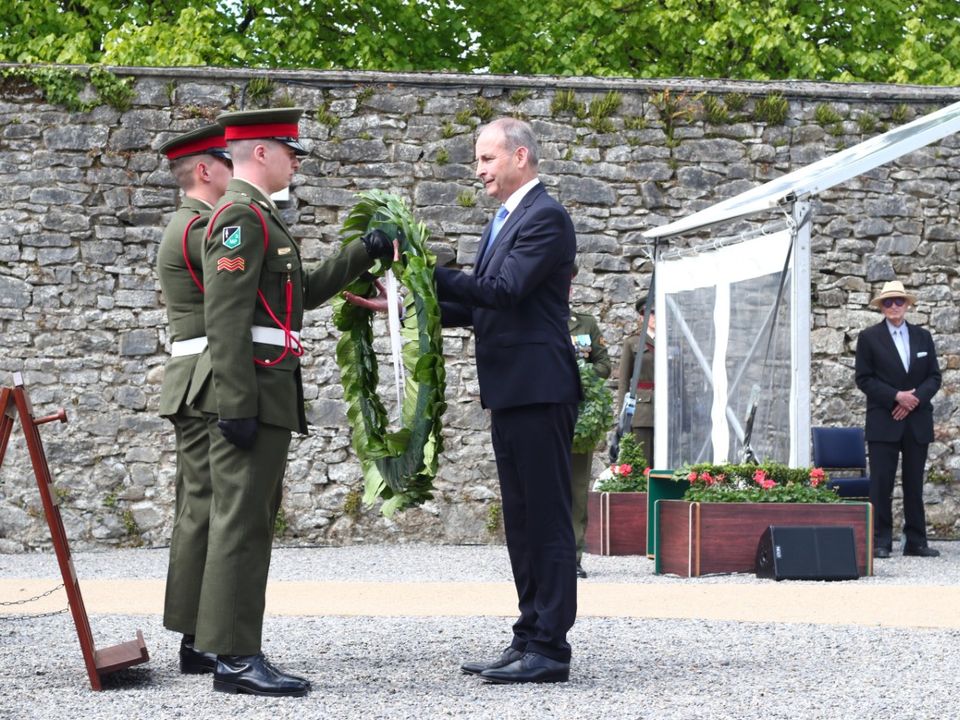 A National Famine Commemoration in Co Roscommon was attended by Taoiseach Micheál Martin today. Photo: Andrew Downes.