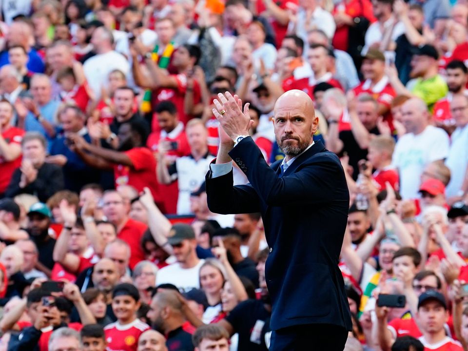 Manchester United manager Erik ten Hag. Photo: PA/Reuters