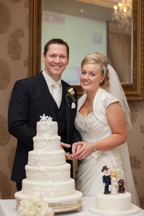 Robert Mizzell and Adele at their wedding