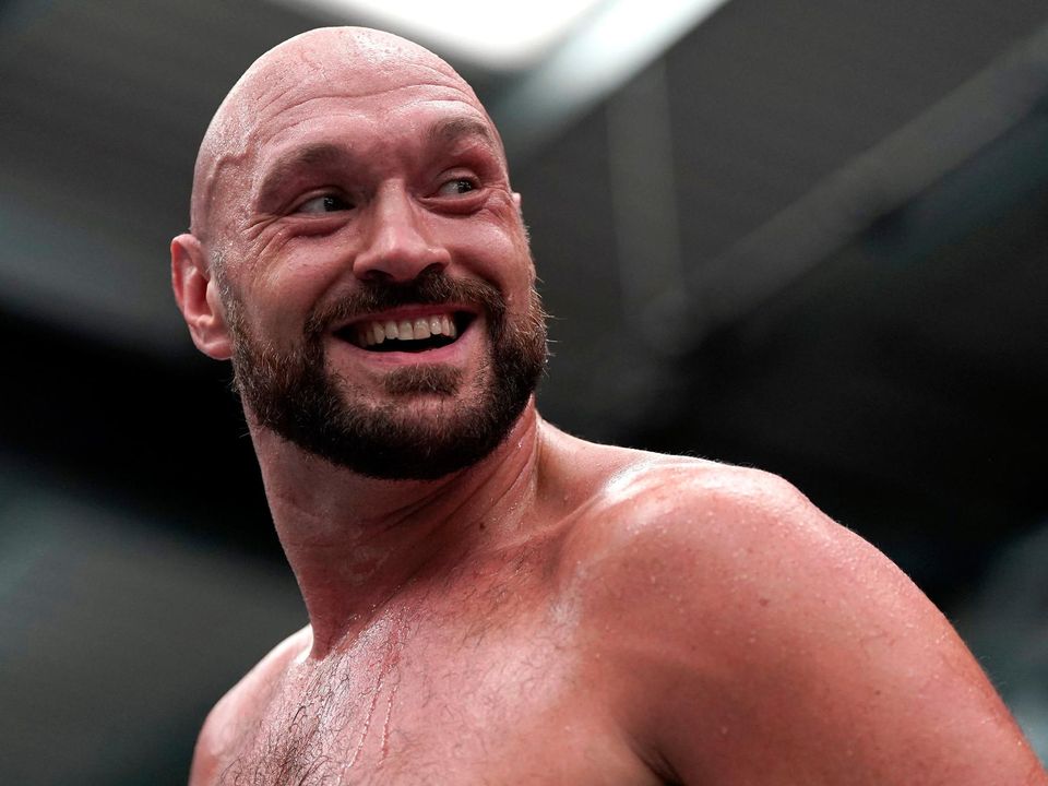 Tyson Fury during an open workout at BOXPARK Wembley, London. Picture: PA
