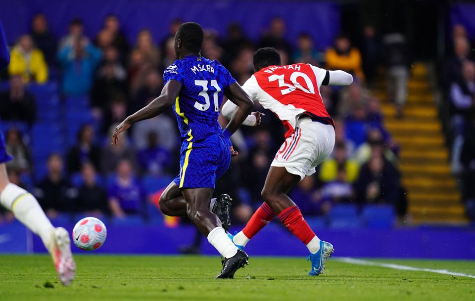 Eddie Nketiah scored twice for Arsenal (Adam Davy/PA)