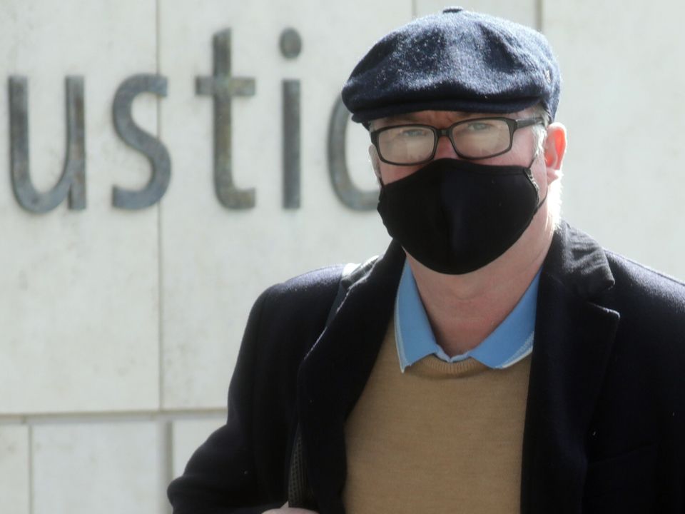 Micheal Lynn arriving at the Criminal Courts of Justice