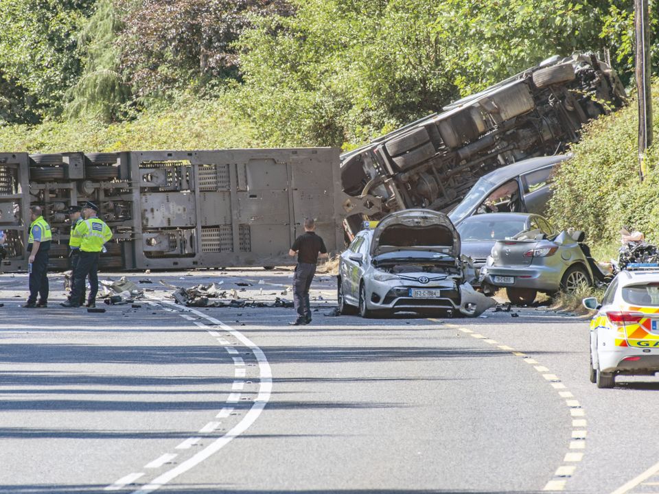 The scene of the fatal crash at Raffeen, Co Cork. Picture: Provision