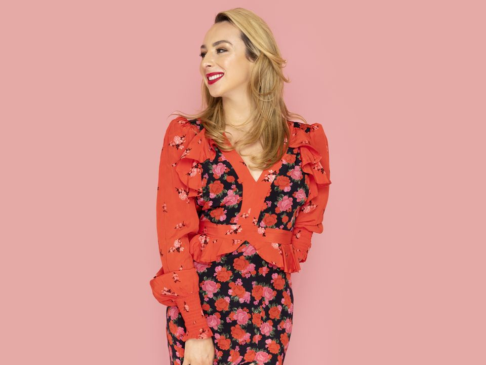 Ellen wears Queens of Archive Chrissie NYC dress, rent from €85, The Rag Revolution