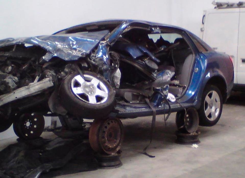 The family car after the crash