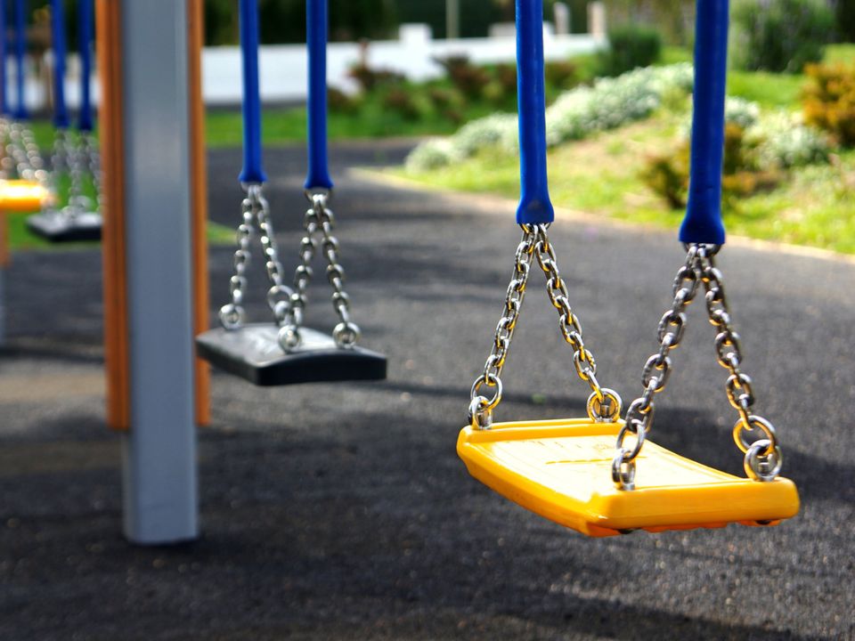 A child's swing. Stock image