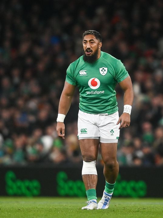 Bundee Aki was exposed at times against Italy. Photo: David Fitzgerald/Sportsfile