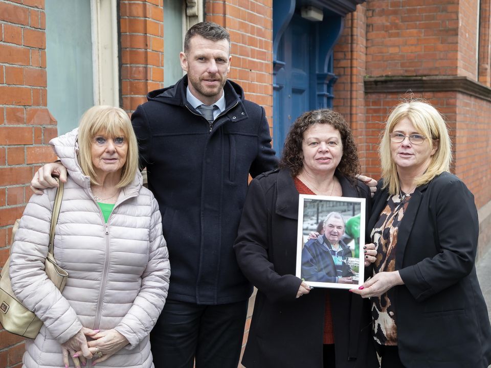 The family of the late Declan Sweeney, from left, his wife Noleen, son Ronan and daughters Sonia and Michelle. Photo: Colin Keegan, Collins Dublin