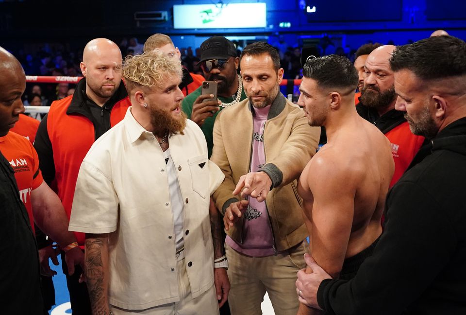 Jake Paul and Tommy Fury will come to blows this weekend (Zac Goodwin/PA)