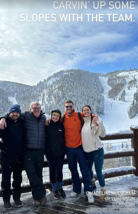 Some of the cast and crew of Flora and Son enjoyed some time on the ski slopes of Utah.