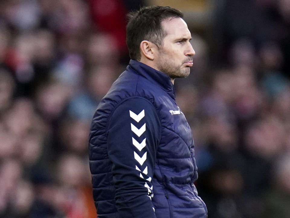 Frank Lampard, pictured, insists his work is unaffected by the sanctioning of Alisher Usmanov (Andrew Matthews/PA)
