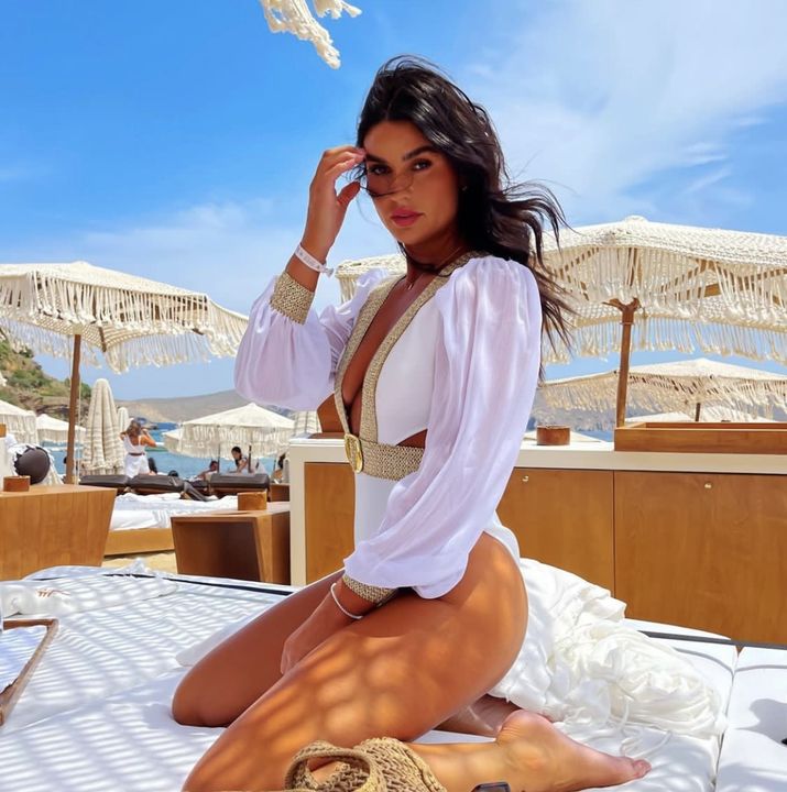 The Dublin model shared pictures from her hen party in Greece
