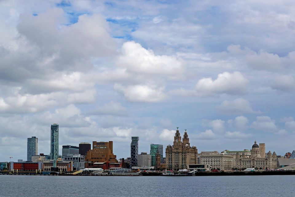 General view of the River Mersey and Liverpool’s waterfront (Peter Byrne/PA).