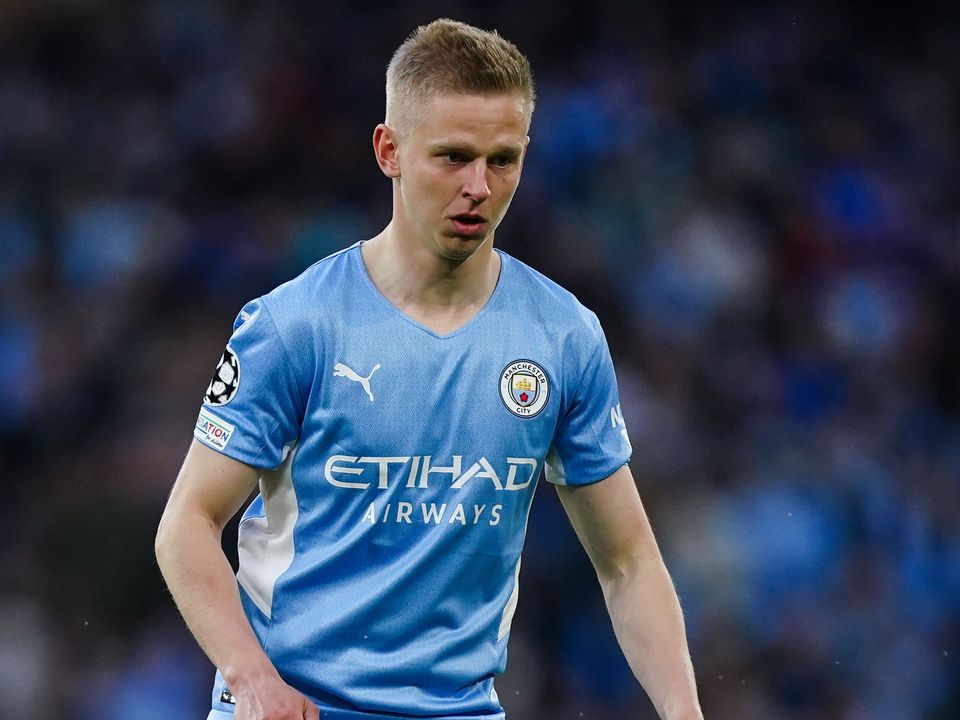 Oleksandr Zinchenko played a key role as Manchester City came from behind against Aston Villa to win the title (Mike Egerton/PA)
