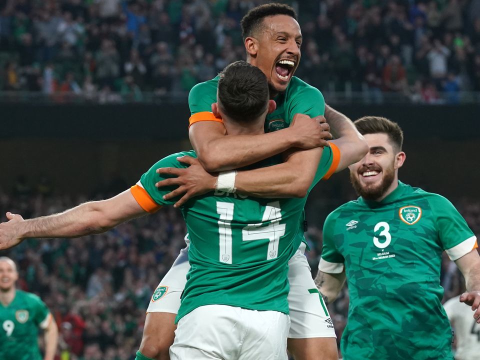 Alan Browne’s late goal earned the Republic of Ireland a draw with Belgium (Brian Lawless/PA)