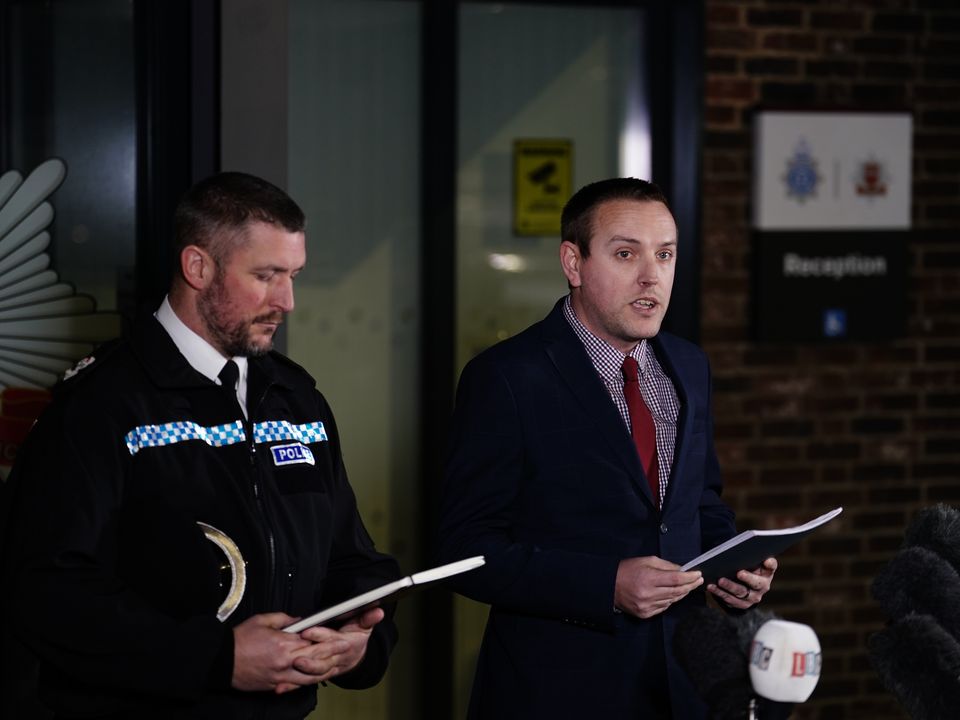 Detectives said they had found a baby’s remains on Wednesday (Jordan Pettitt/PA)