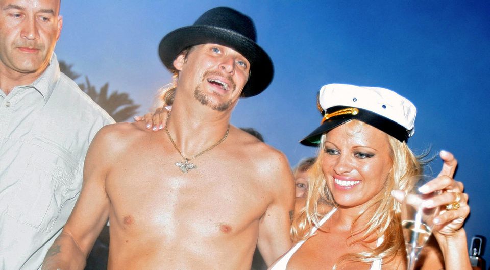 Kid Rock with ex-wife Pamela Anderson. Photo: Getty