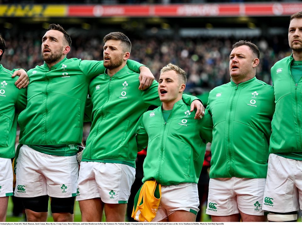 Ross Byrne and Craig Casey will make their first Six Nations starts together against Italy on Saturday. Image: Sportsfile.