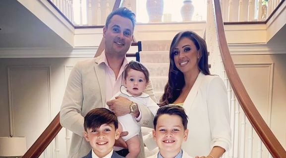 Michelle Regazzoli Stone with her husband Mark and sons