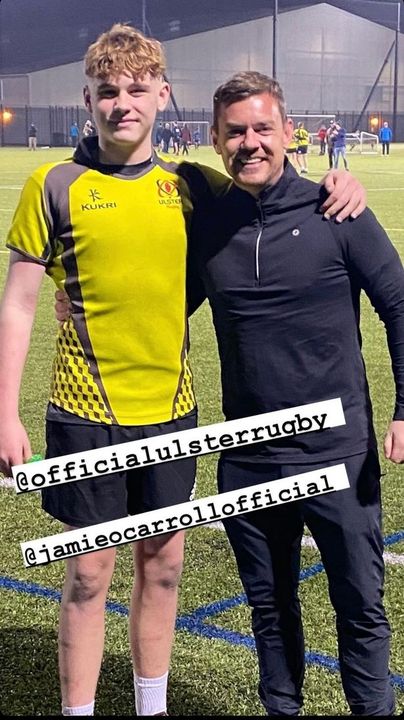 Danny O’Carroll with son Jamie