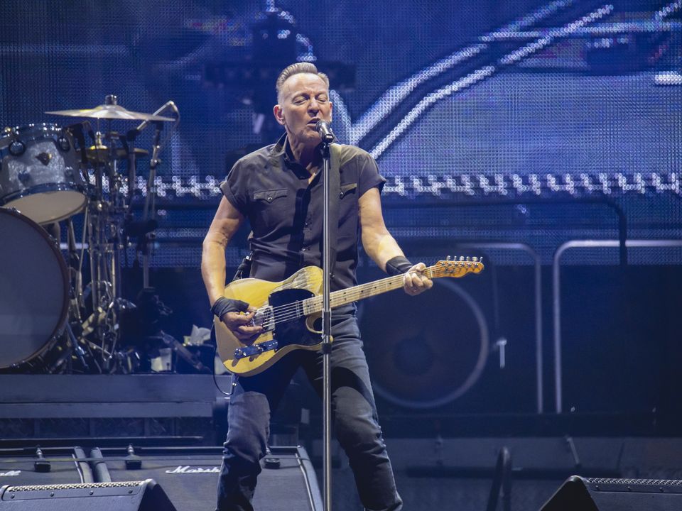Bruce Springsteen performing live
