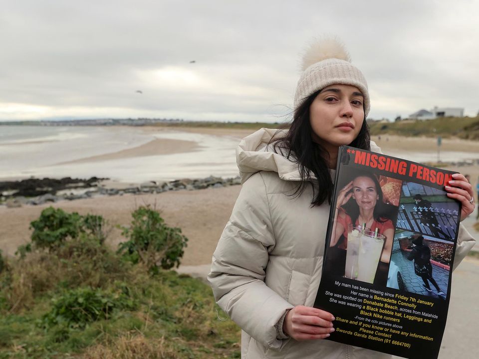 Jade Connolly who is appealing for information to help locate her missing mother Bernadette Connolly Photo: Gerry Mooney