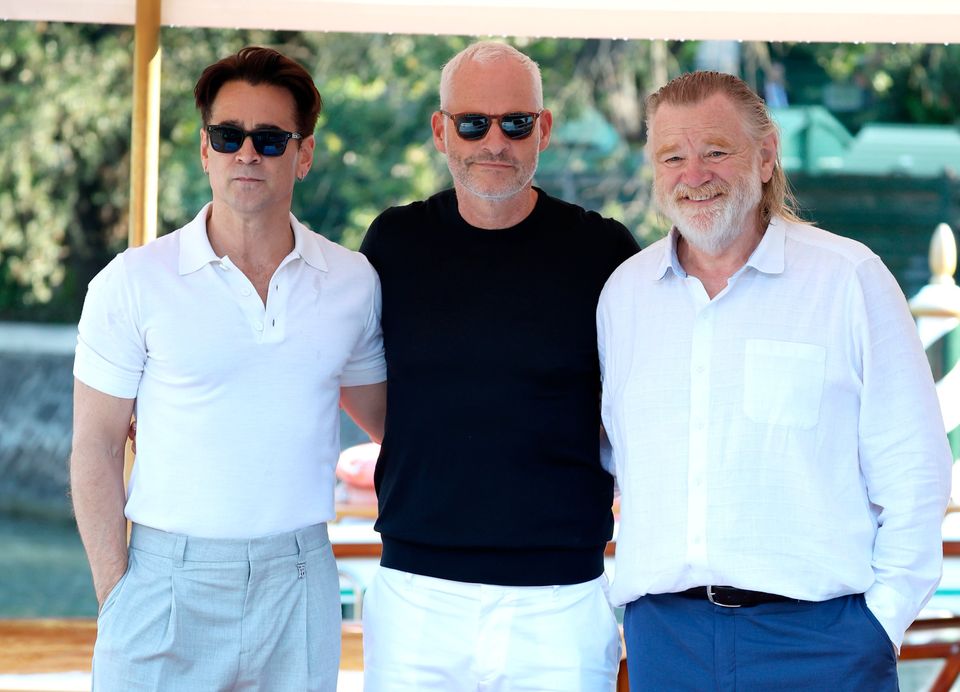Colin, Martin and Brendan at the film festival in Venice