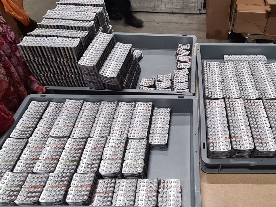 Some of the tablets seized in the operation
