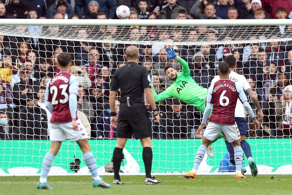 Lloris was in fine form for Spurs at Aston Villa (Barrington Coombs/PA)