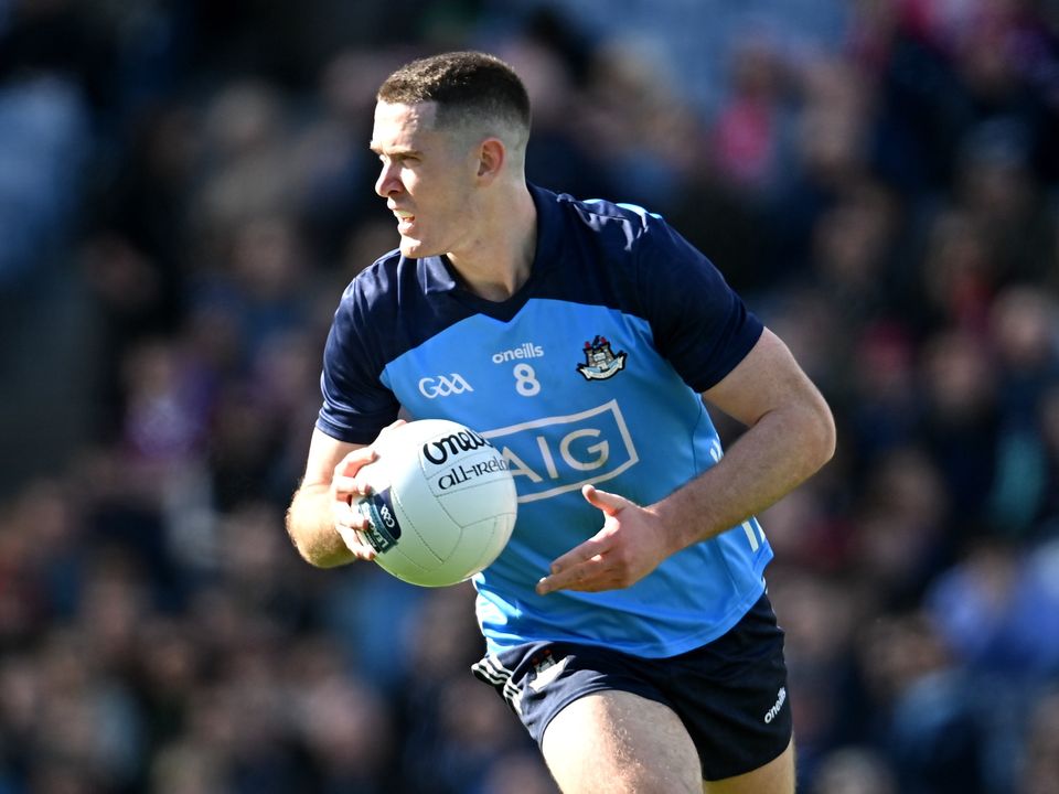 2 April 2023; Brian Fenton of Dublin during the Allianz Football League Division 2 Final match between Dublin and Derry at Croke Park in Dublin. Photo by Ramsey Cardy/Sportsfile