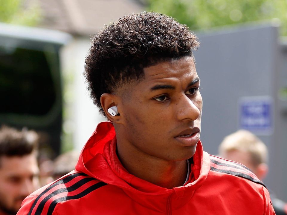 Marcus Rashford: Working holiday in the United States. Photo: PA Wire