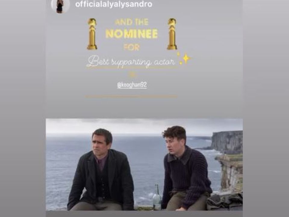 Barry's girlfriend Alyson took to Instagram to share her well wishes with the Golden Globes-nominated star.