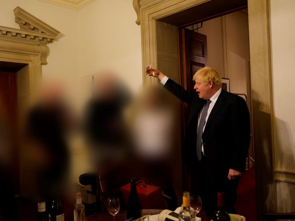 Boris raises a glass