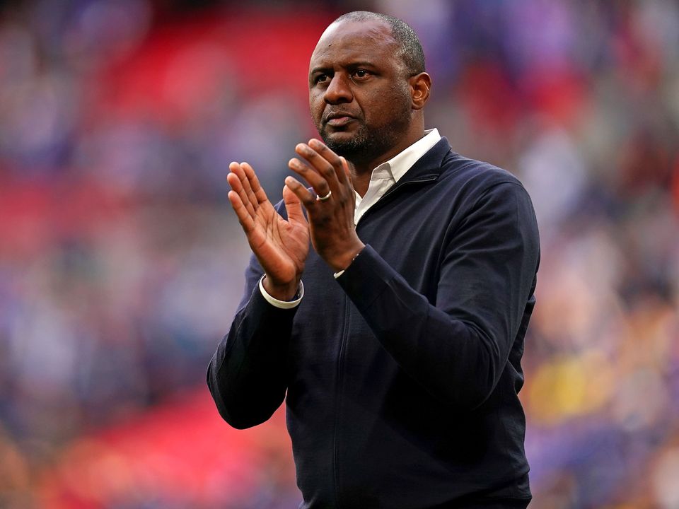 Patrick Vieira believes a number of the Watford players will be “playing for their careers” when they visit Selhurst Park (John Walton/PA)