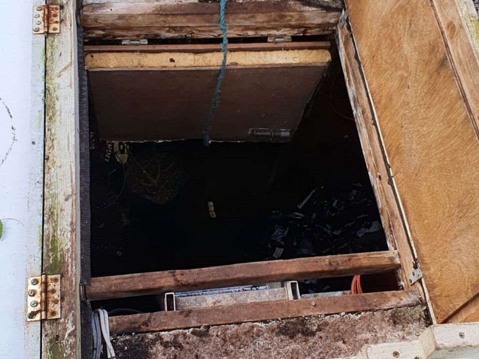 Image of the underground bunker. Photo: An Garda Siochana